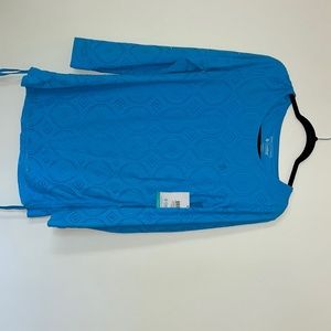 Coolibar Brand new Crochet Ruche Swim Top with tags never worn